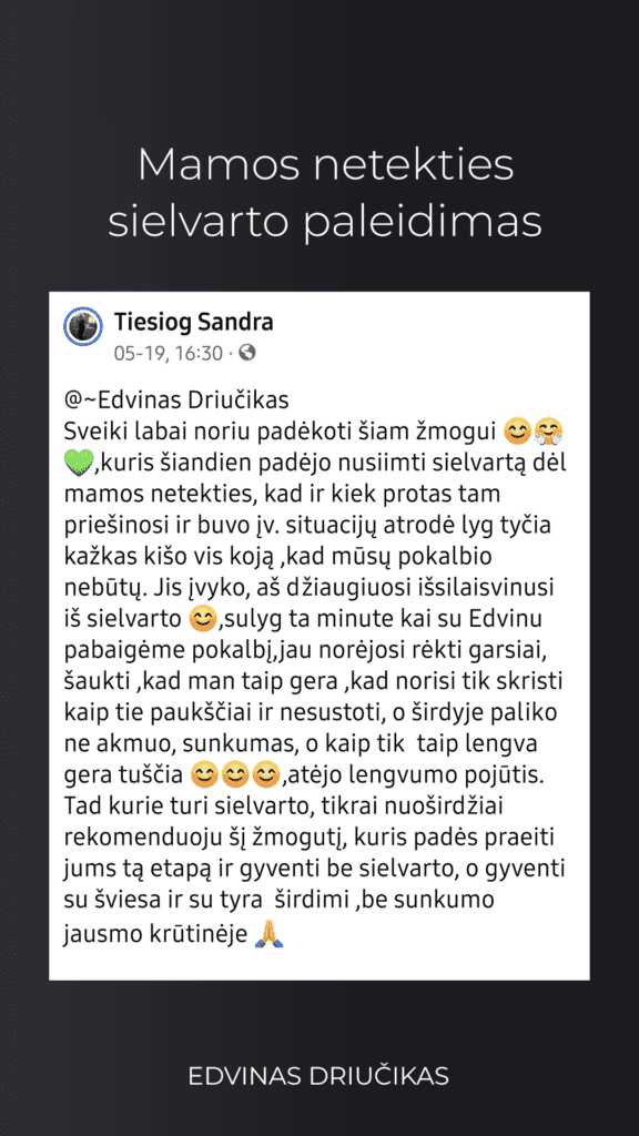 Artimo žmogaus sielvarto paleidimas, praradimo skausmas, praradimo skausmo paleidimas.