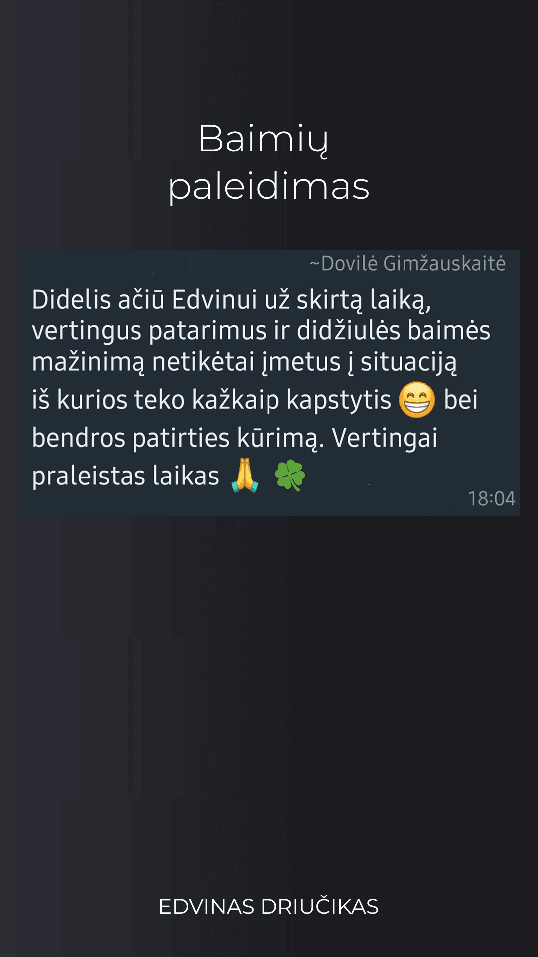 baimių paleidimas, baimės