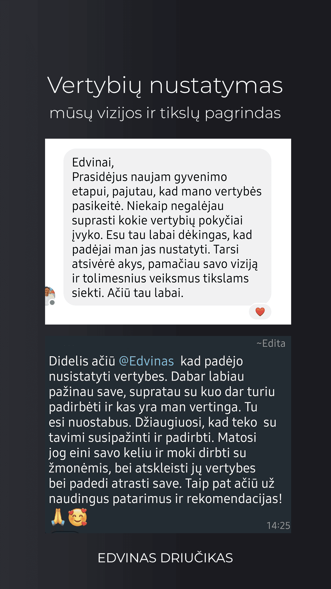 Verybių nustatymas, pasąmonės taisyklės, pasąmonės perprogramavimas. Vidinio įkvėpimo atradimas. Vizijos ir tikslų pagrindas