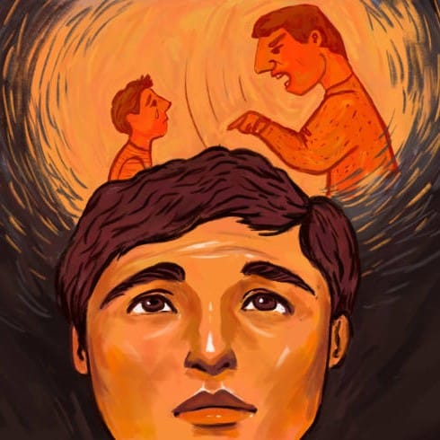 psychological problems. The inner child and the inner parent. Inner world, suffering from childhood